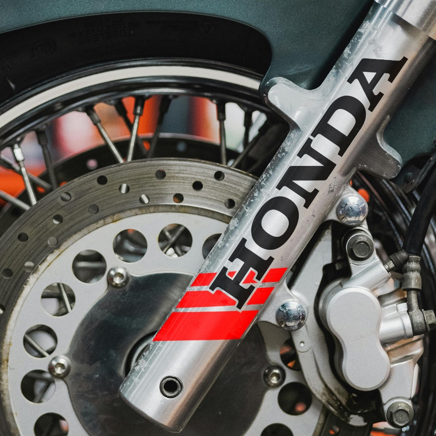 Honda Logo Front Fork Sticker Decals for Motorcycle Waterproof Stickers ...