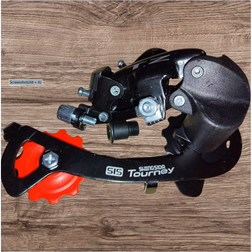 Dérailleur Arrière Vélo RD-TZ50 - 6/7 Vitesses - Montage Direct Sur Patte - Pour VTT