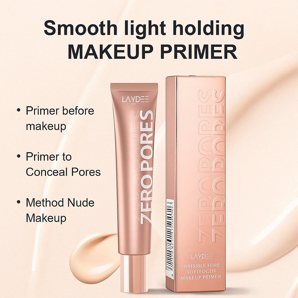 LAYDEE Zero Pores Makeup Primer – Smooth Finish, Oil Control, Long ...