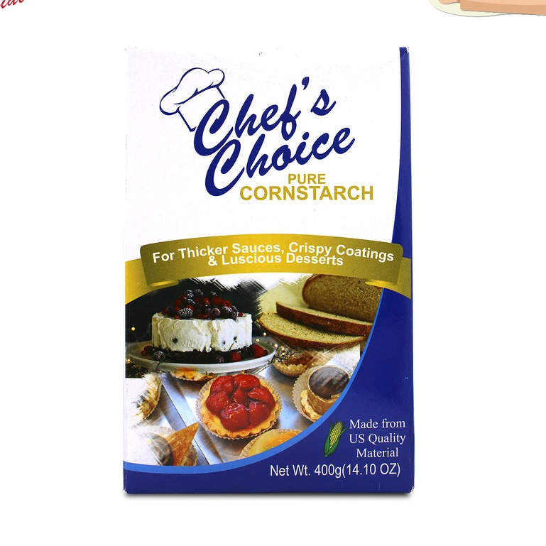Chef's Choice Pure Cornstarch 400g In Box | Shopee Philippines