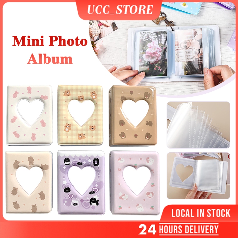 3 Inch Mini Photo Album Photocard Collect Book LOMO Card Holder with 36 ...