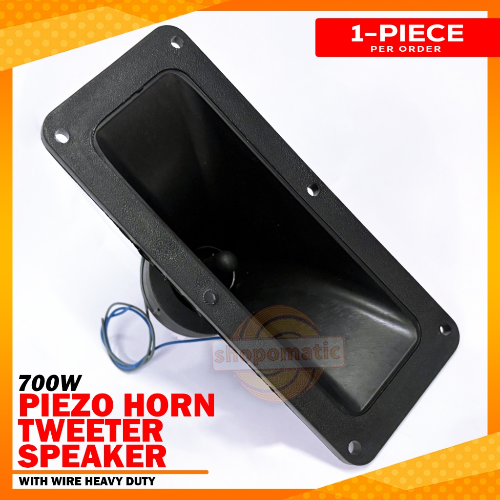 700W Piezo Horn Tweeter Speaker Rectangular Shaped With Wire Heavy Duty ...