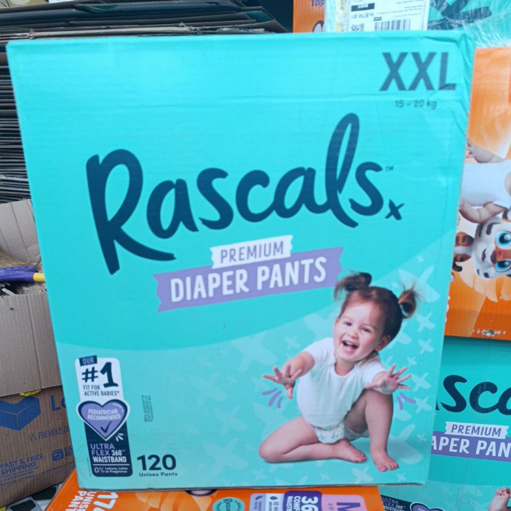 120pcs XXL New Rascals Premium Diaper Pants | Shopee Philippines