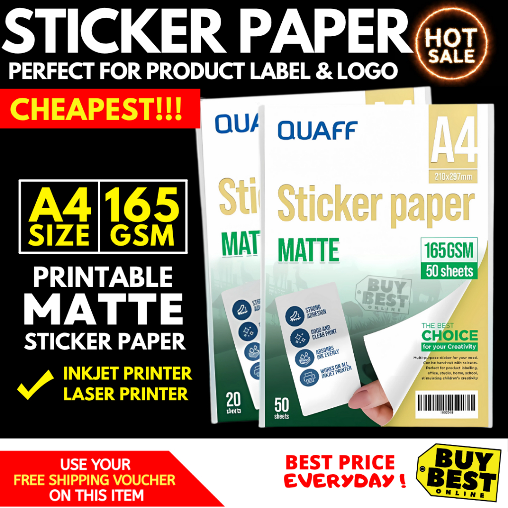Shop matte sticker paper for Sale on Shopee Philippines