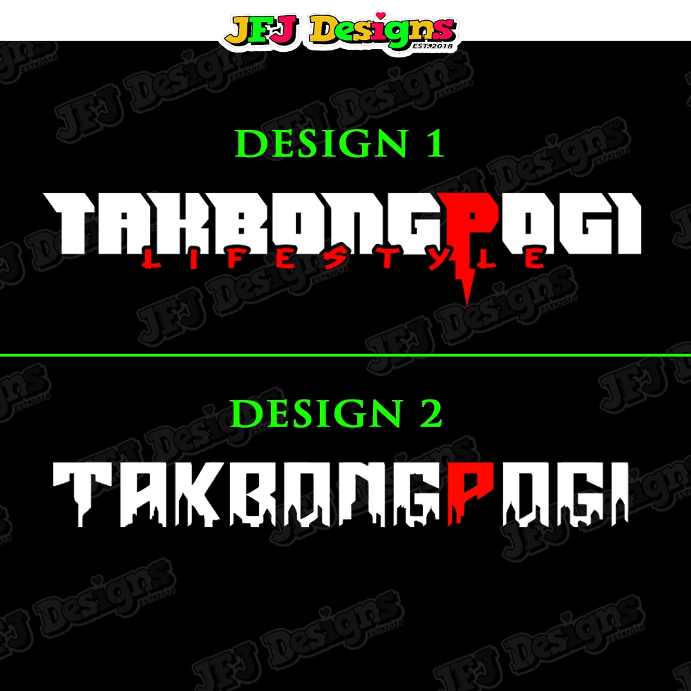 TAKBONG POGI Version 2 Original design Cutout vinyl sticker | Shopee ...