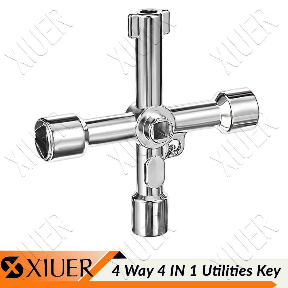 Electrical Cabinet Key 4 Way 4 IN 1 Utilities Key,Triangle/Square/Panel ...