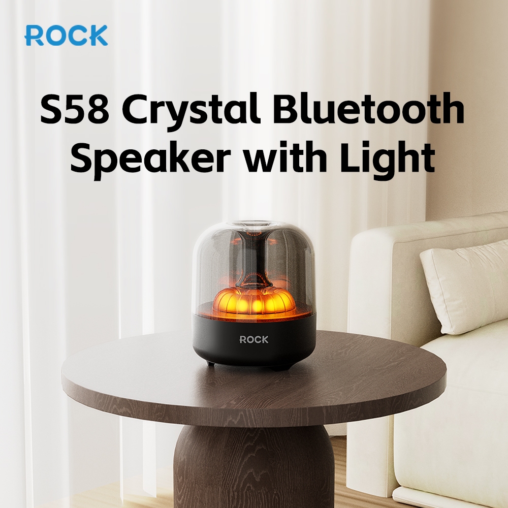 Rock Space S58 Crystal Bluetooth Speaker with RGB Light Wireless ...