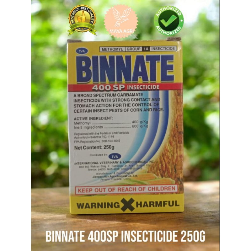 Binnate 400 sp insecticide Methomyl 250grams - IVA | Shopee Philippines