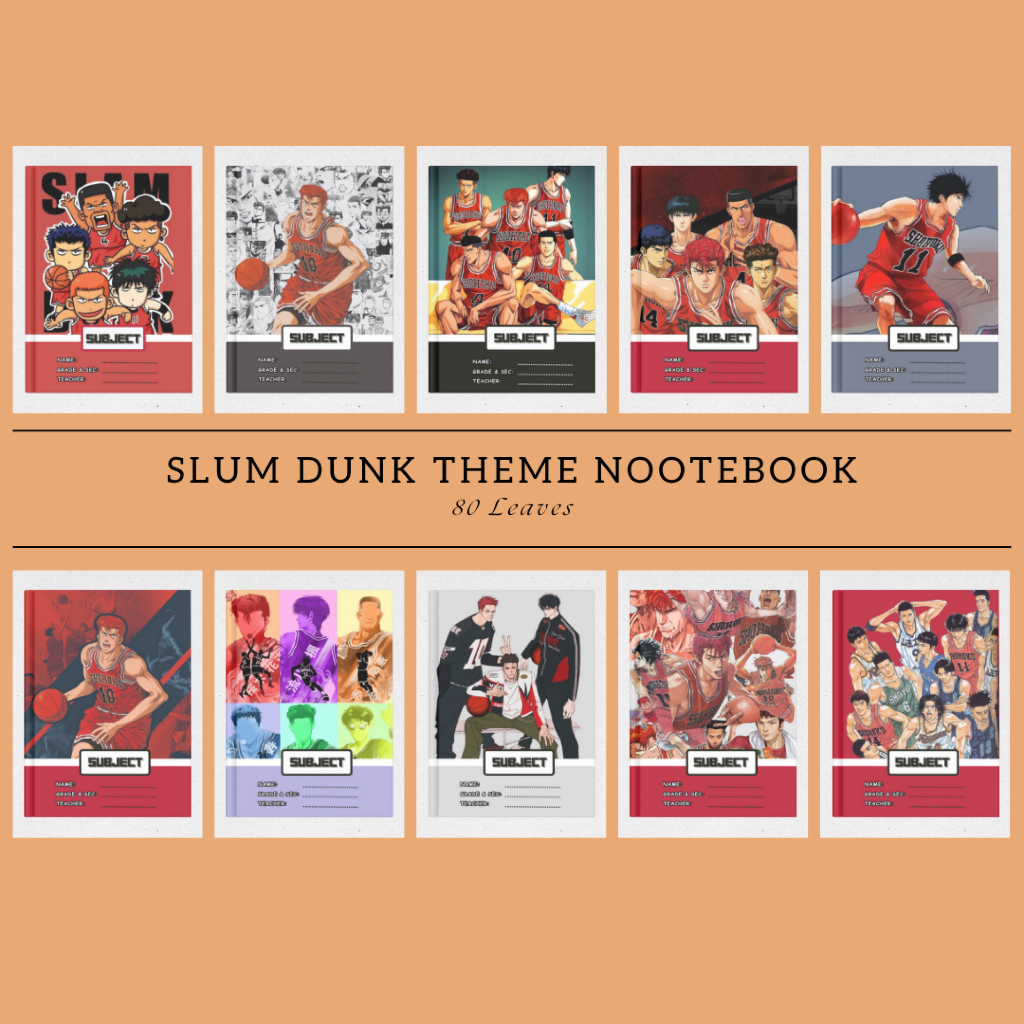 Stapled Slam Dunk-Themed Personalized Notebook – 80 Leaves | Shopee ...