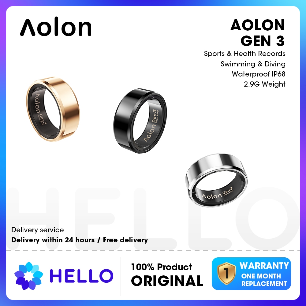 Élégance 2024 Smart Ring – Heart Rate, Blood Oxygen Monitor, Multi-Sports Modes, IP68 Waterproof – Android & iOS Compatible