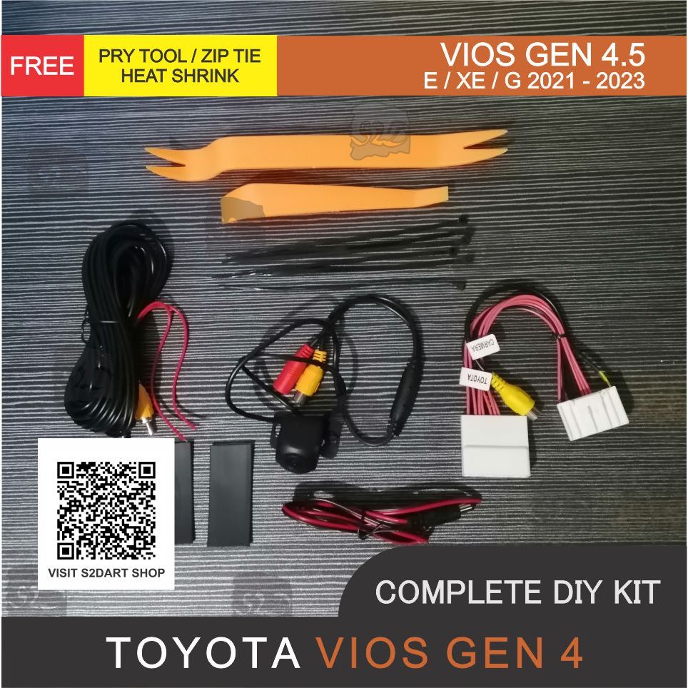 Toyota Vios (E / XE / G 2021 to 2025) Nightvision OEM Reverse Camera ...