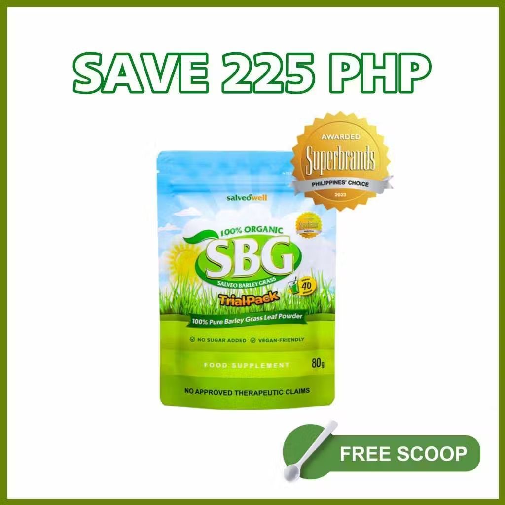 Salveo Barley Grass Powder Juice Health Supplement Organic Trial Pack ...