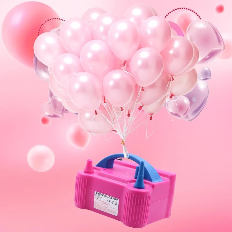 Electric Balloon Pump Double Nozzle Portable Heavy Duty Party Air ...