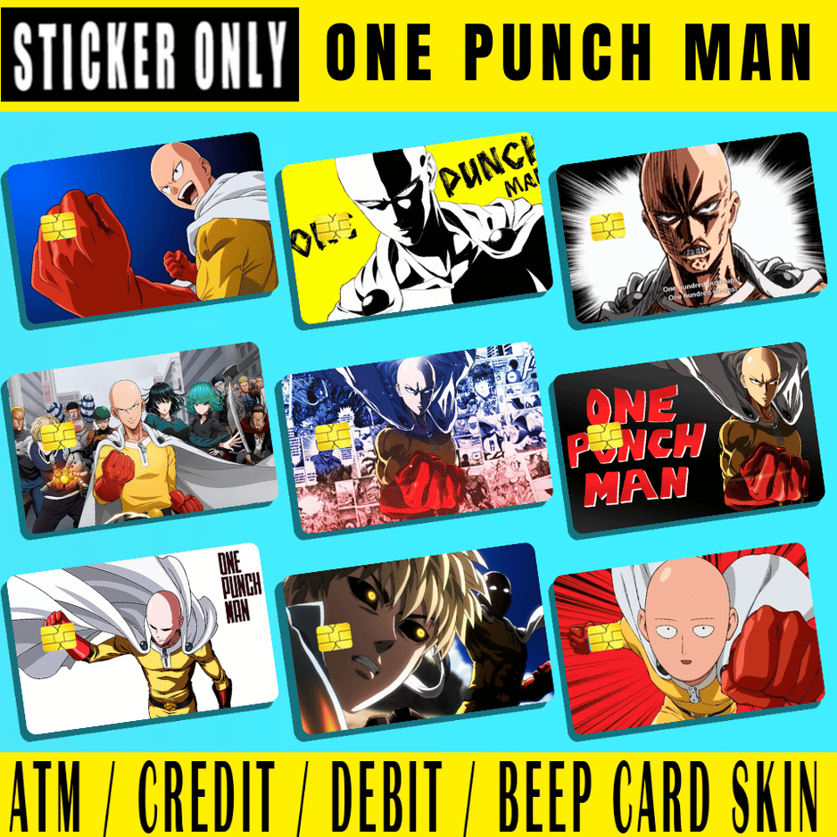 ONE PUNCH MAN - (SKIN CARD STICKER) ATM/CREDIT/DEBIT/BEEP (SKIN CARD ...
