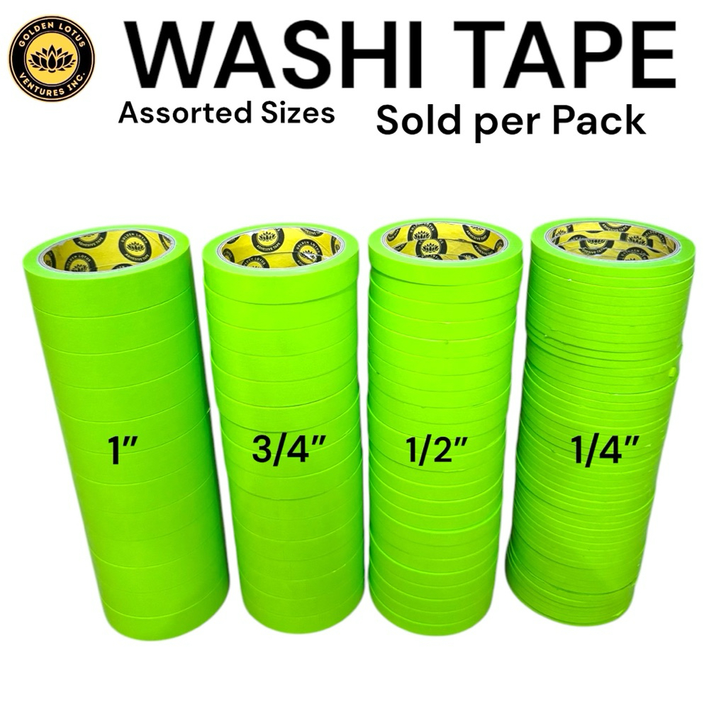 Washi Tape (Assorted Sizes )Painter Tape Sold per Pack | Shopee Philippines