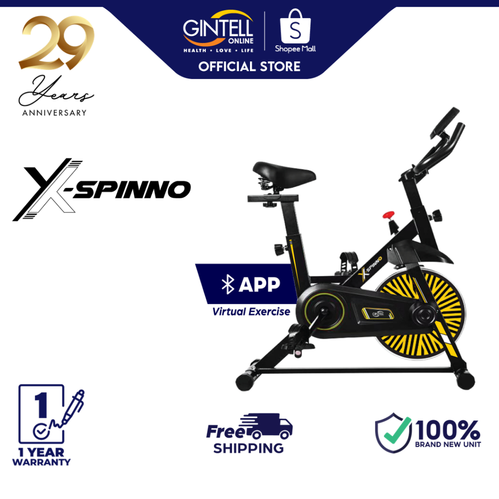 Fitness Equipment Gintell Magnetic Bike GINTELL X-Spinno Spinning Fitness  Exercise Bike 46cm (L) X 88cm