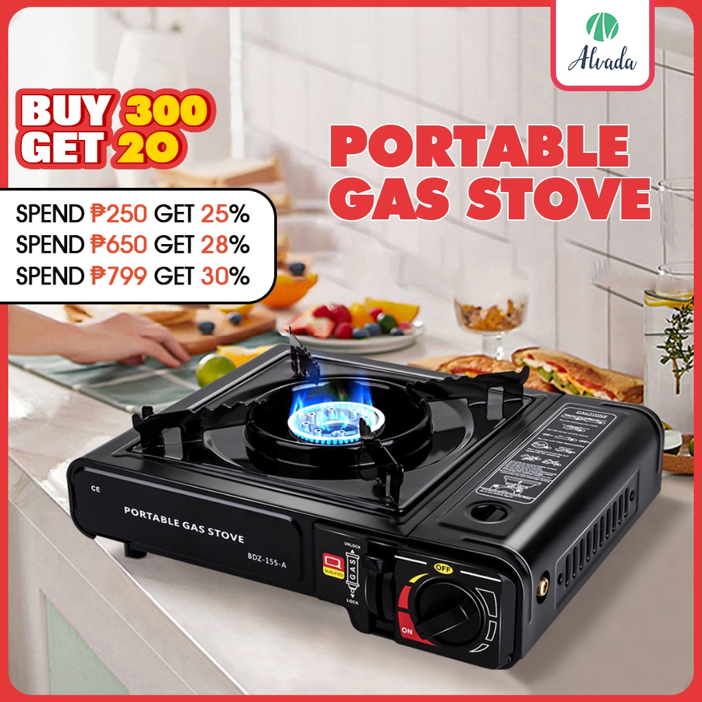 Portable Butane Gas Stove Mini Camping Outdoor Picnic Barbecue Safe ...