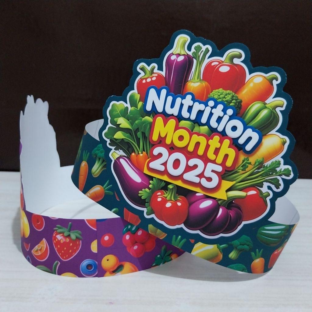 Nutrition Month 2025 3D Headdress for Kids 250 GSM Hi…