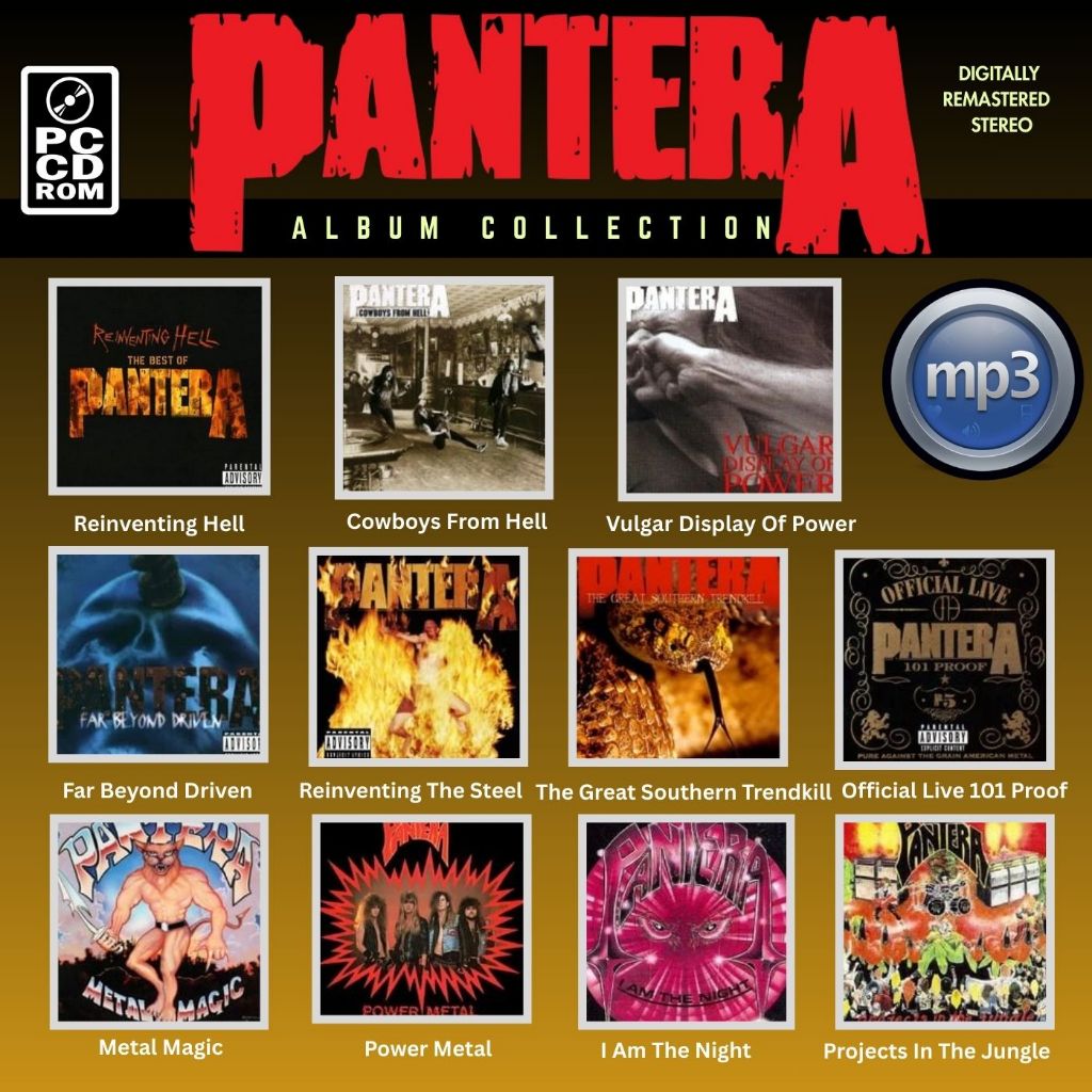 PANTERA MP3 music CD for PCCDROM and compatibles (not playable to ...