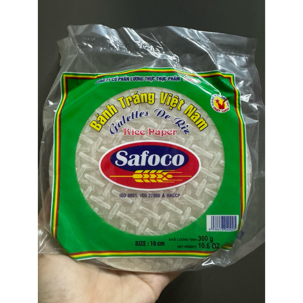 Safoco Rice Paper 16cm 300g Vietnam roll or lumpia shanghai | Shopee ...
