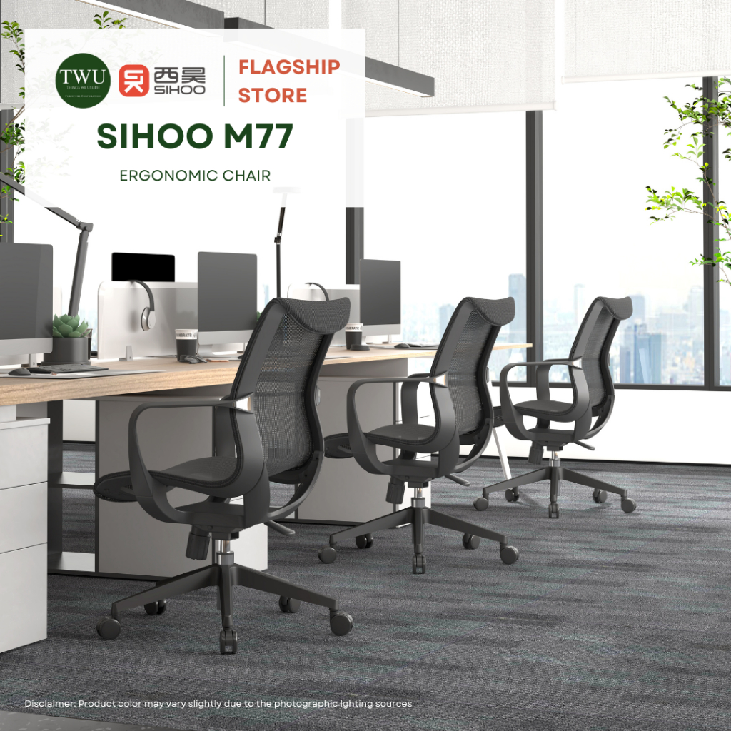 Sihoo M77 Mid-back Ergonomic Office Chair with 2-year Warranty Computer  Chair Sihoo Official