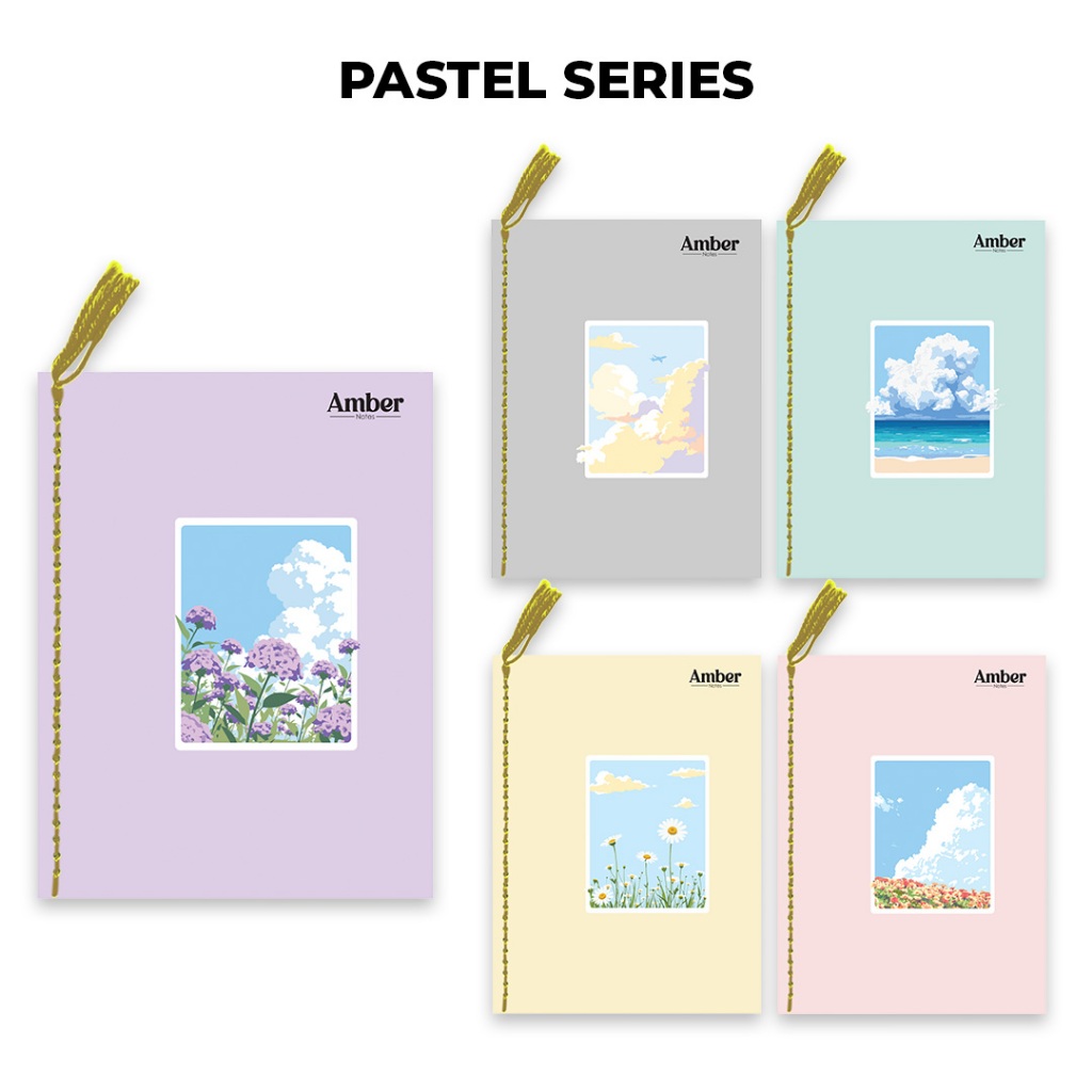AMBER NOTES YARN NOTEBOOK PASTEL SERIES 20cm x 15cm 80s | Shopee ...