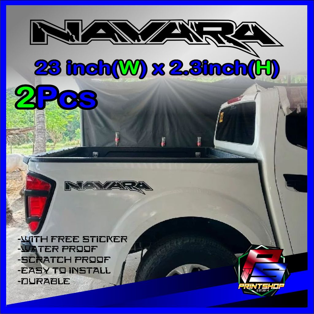 Navarra Sticker Quality Cut-Out decals 2pcs | Shopee Philippines