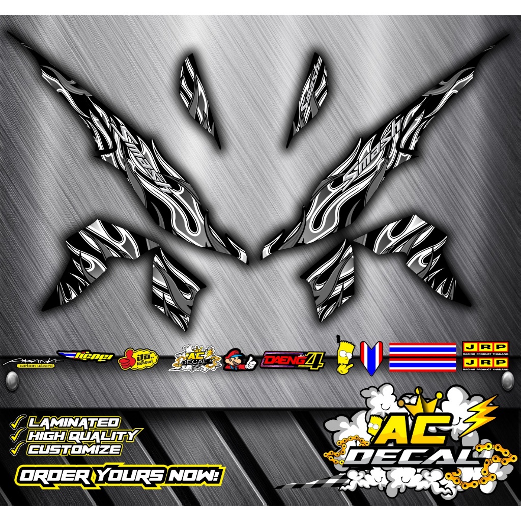 Smash 115 Flame Decal Design | Shopee Philippines