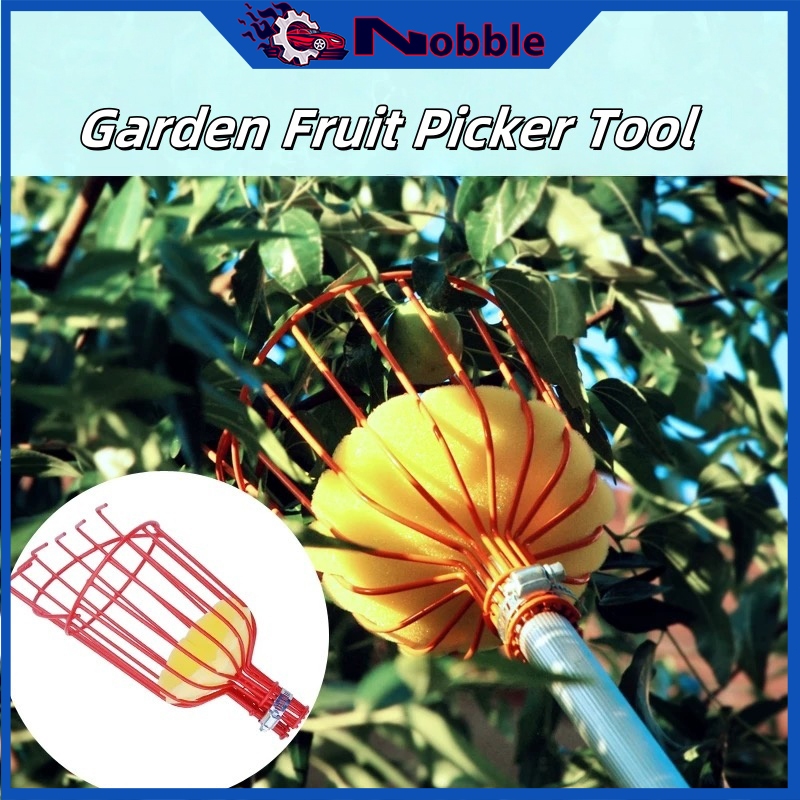 Garden Fruit Picker Tool Height Adjustable Fruit Picker With Basket ...