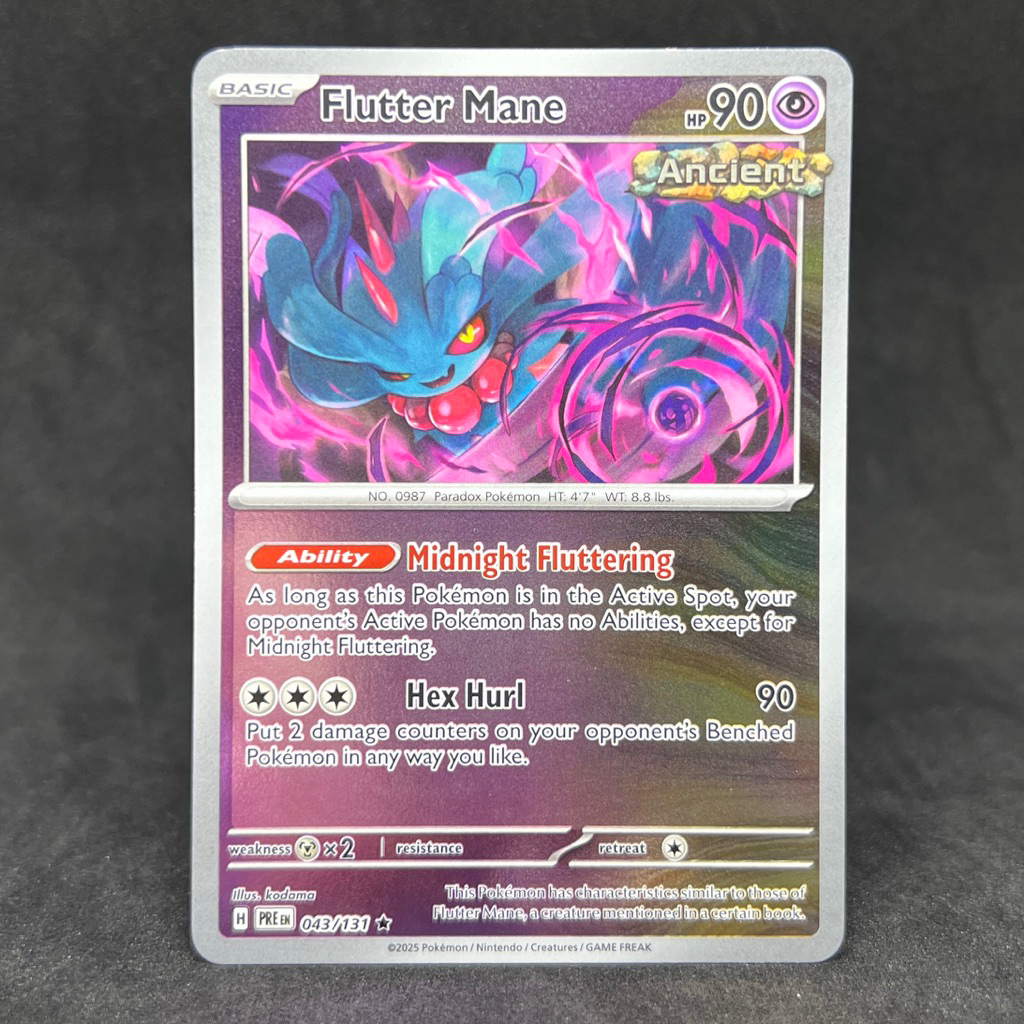 Pokemon TCG Flutter Mane Holo Rare 043/131 2025 Scarlet & Violet ...