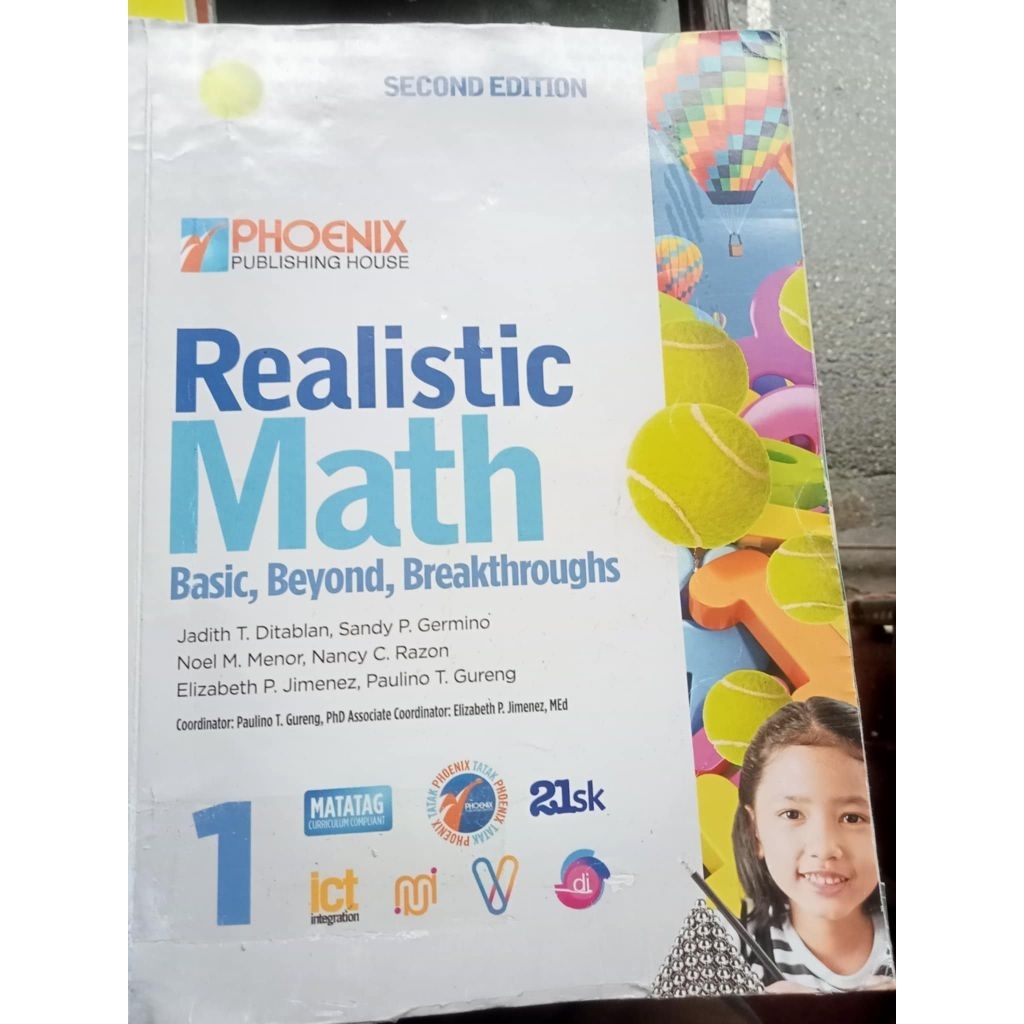 Realistic Math 1 Second Edition MATATAG | Shopee Philippines
