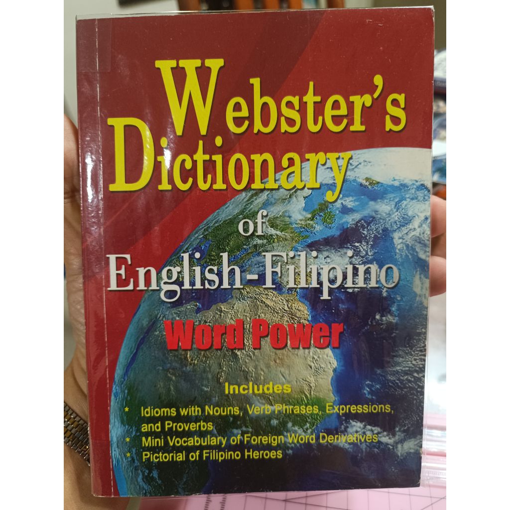 Webster's Dictionary of English-Filipino Word Power | Shopee Philippines