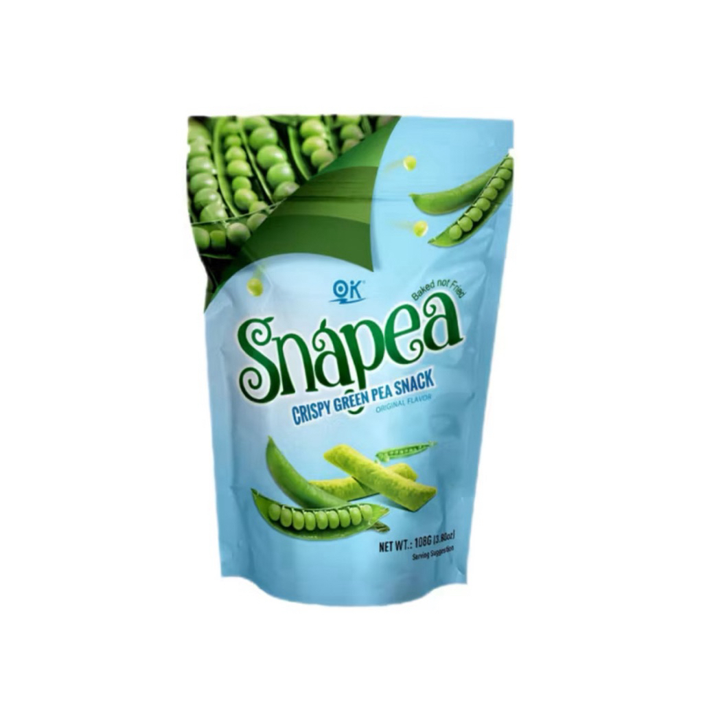 OK Snapea Crispy Green Pea Snacks 108g | Shopee Philippines