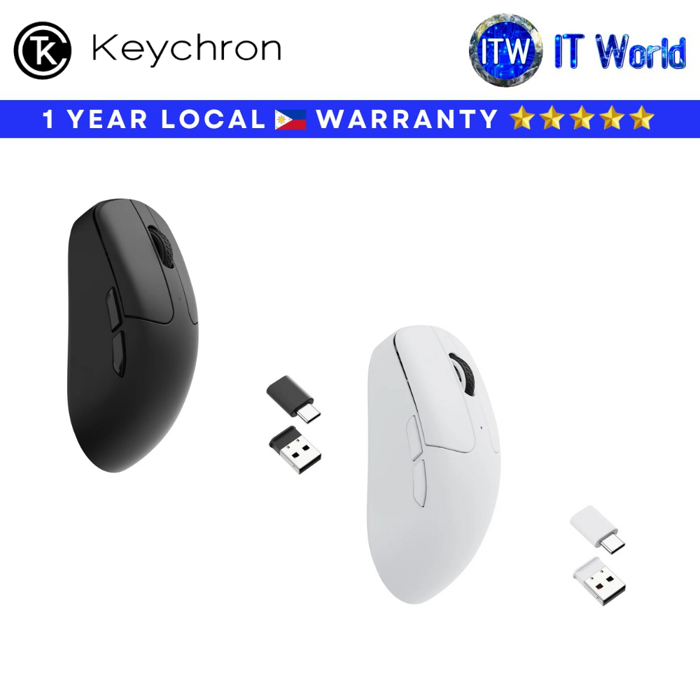 Itw | Keychron M2 Wireless Mouse (Black | White) | Shopee Philippines