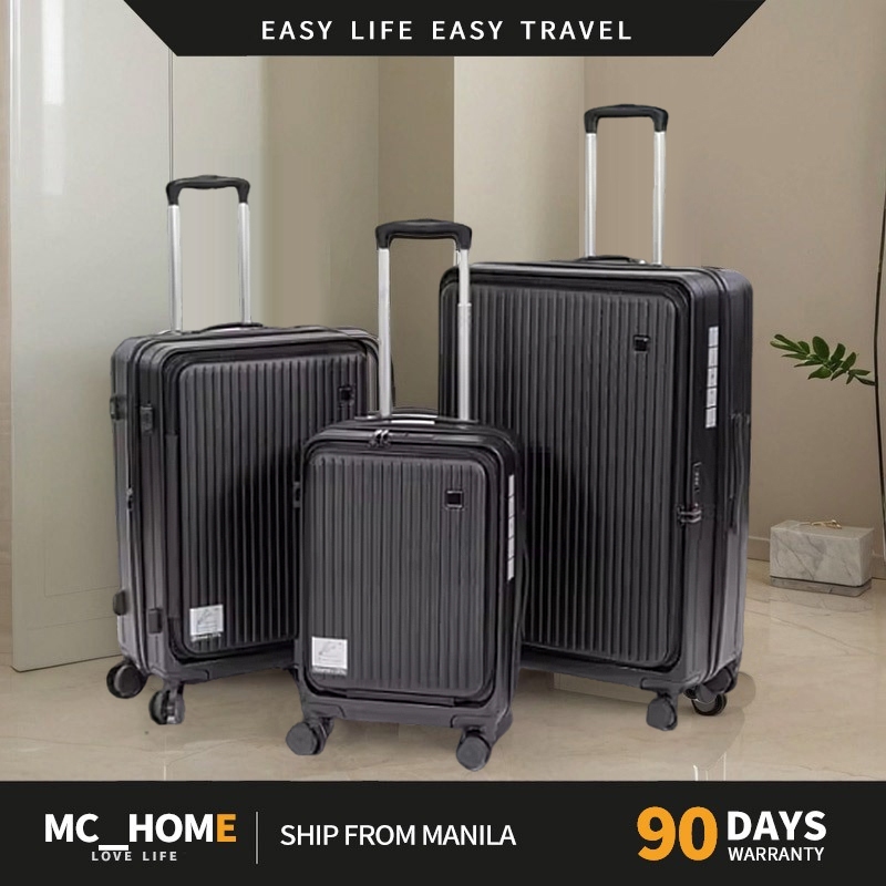 MC&HOME 2025 New Multi-purpose luggage, front open suitcase, boarding ...
