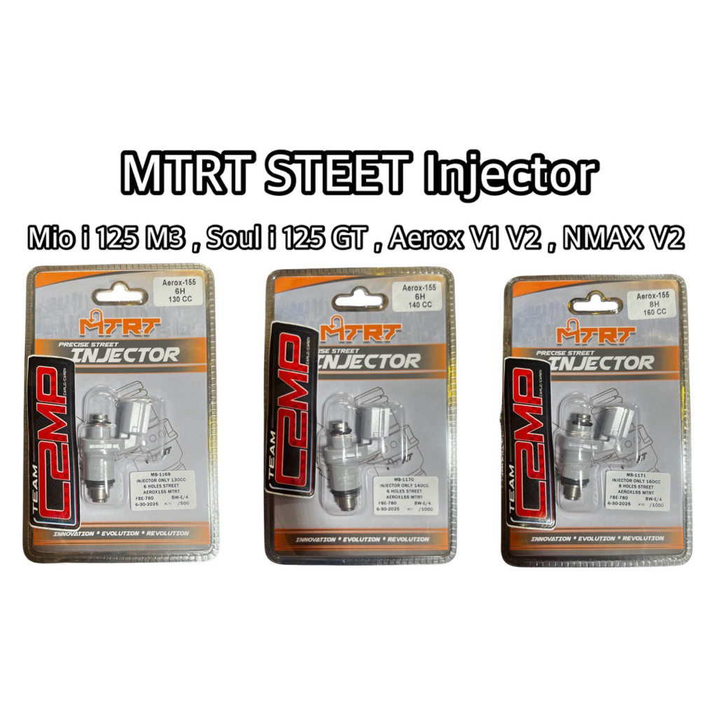 MTRT STREET Injector Mio i 125 M3 , Soul i 125 GT , Aerox V1 V2 , NMAX ...