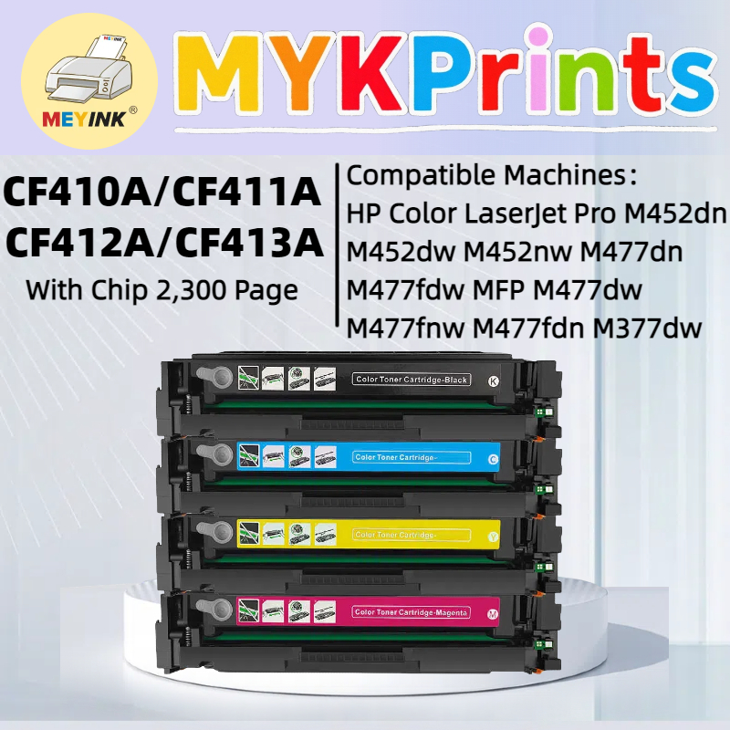 Compatible M477fdw HP CF410A CF411A CF422A CF413A M452nw Ink M377dw ...