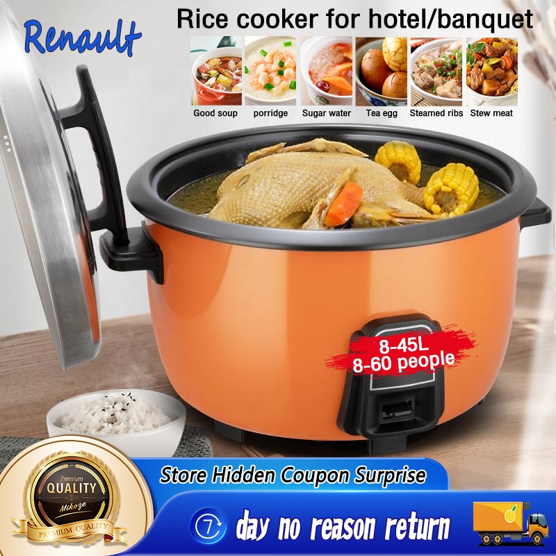 10L/18L/23L Commercial Rice Cooker, Stainless Steel Inner, Hotel Large ...