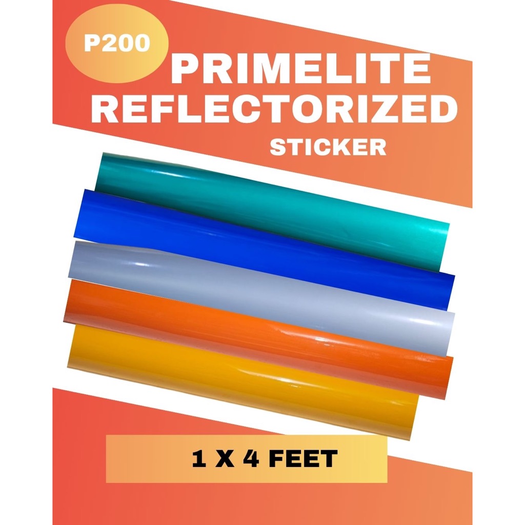 Reflective Primelite Sticker Wrap for Car/Motorcycle 2x4Ft. | Shopee ...