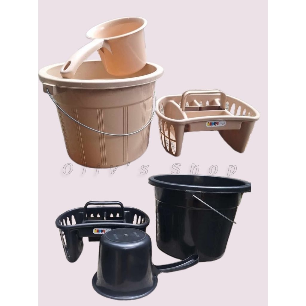 Timba Set 3 in 1 Timba/SoapHolder/Tabo | Shopee Philippines