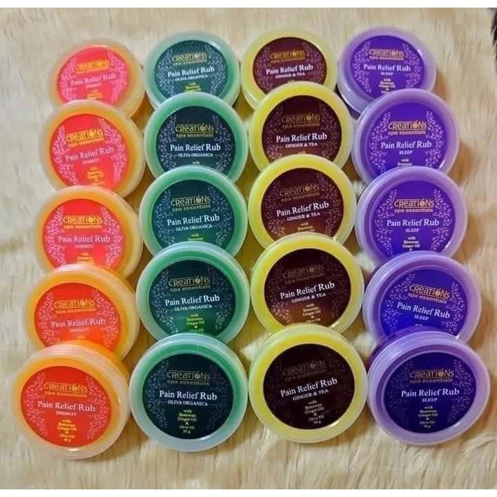 CREATIONS SPA ESSENTIALS 50g MASSAGE RUB OINTMENT FORHEADACHE, MUSCLE ...
