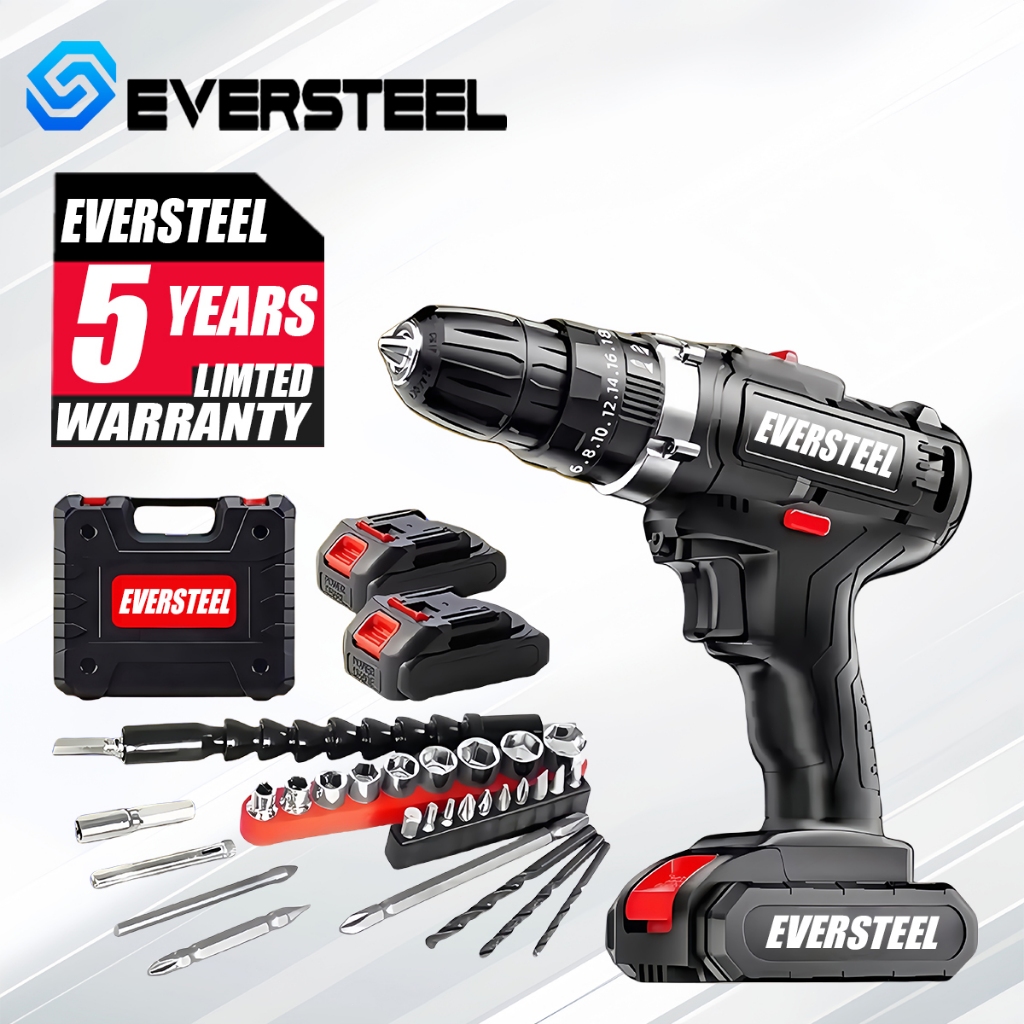 27PCS Cordless Electric Screwdriver Drill 3.6V Rechargeable Pemutar ...