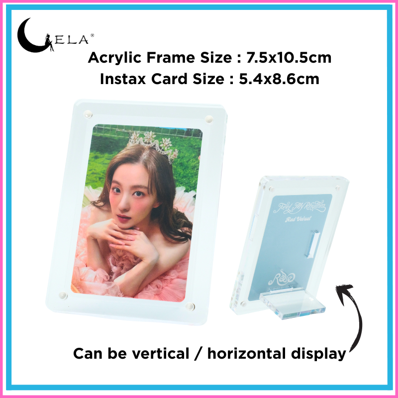 [ELA] Acrylic Instax Photo Frame – Transparent 3-Inch Mini Display ...
