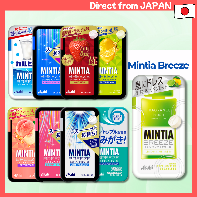 thumbnail image 2 of Asahi Mintia Breeze Fresh Peach - Sugarless Breath Mints, 30 Tablets, Made In Japan 2 of 4