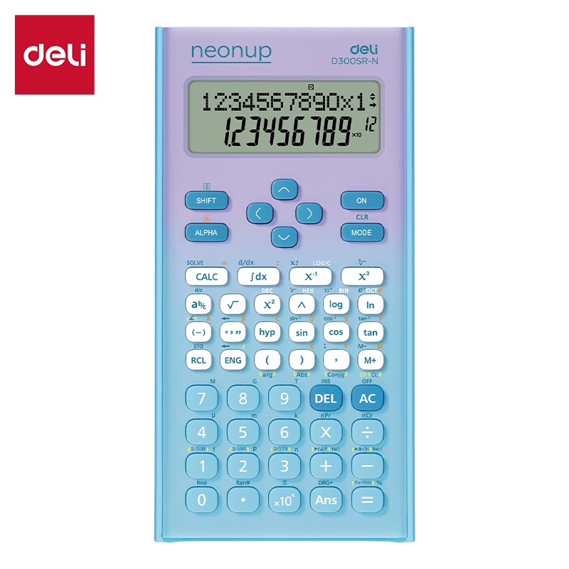 Deli 300 Functions Neon Scientific Calculator For School & Office ...