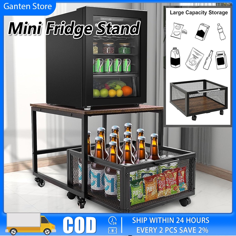 Refrigerator Stand Rack Heavy Duty Fridge Stand With Drawer Storage ...