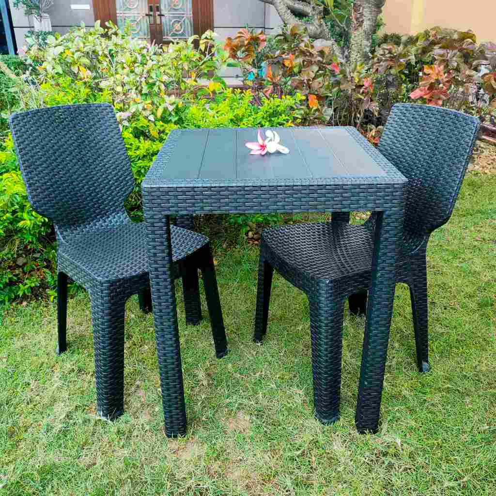 RATTAN DINING OFFICE TABLE RECTANGULAR RATTAN DESIGN TABLE / PICNIC ...