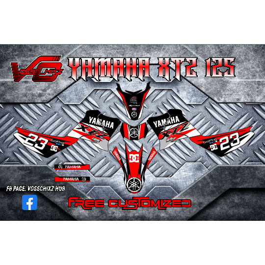 Decals Sticker for Yamaha XTZ 125 005 | Shopee Philippines