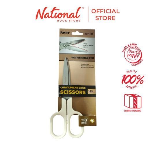 Faster Multi-Purpose Scissors Curvelinear Edge Stainless Steel Beige ...