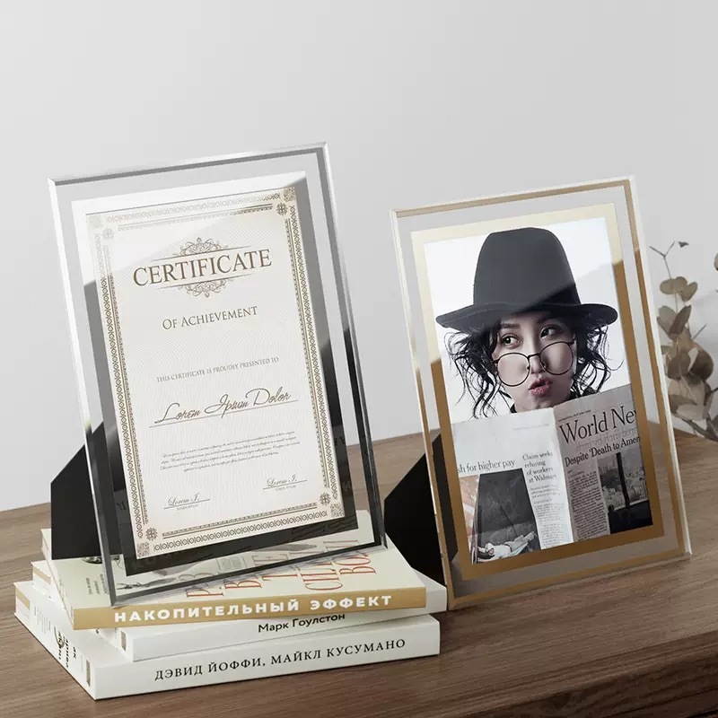 Photo Frames 4R/6R/8R/A4 Size Glass Picture Frame Simple ...